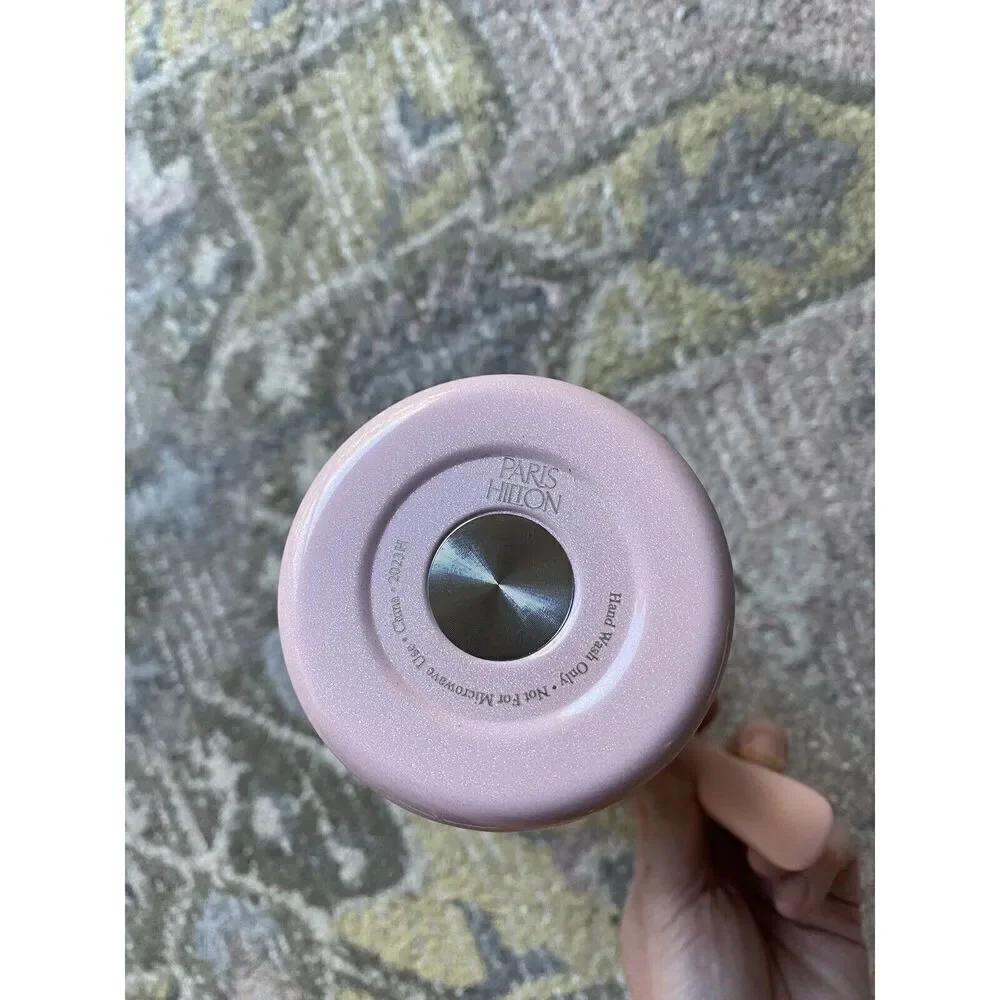 Paris Hilton Pink Iridescent Stainless Steel Tumbler
